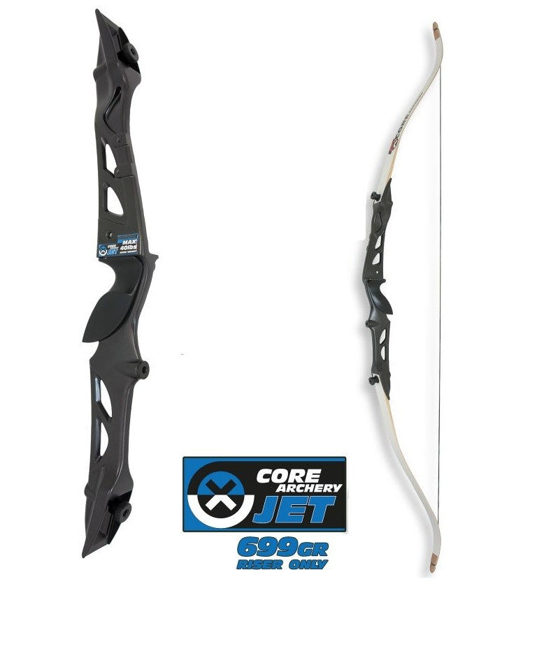 Core recurve bow RH 30-34 lbs, 70 inch complete bow